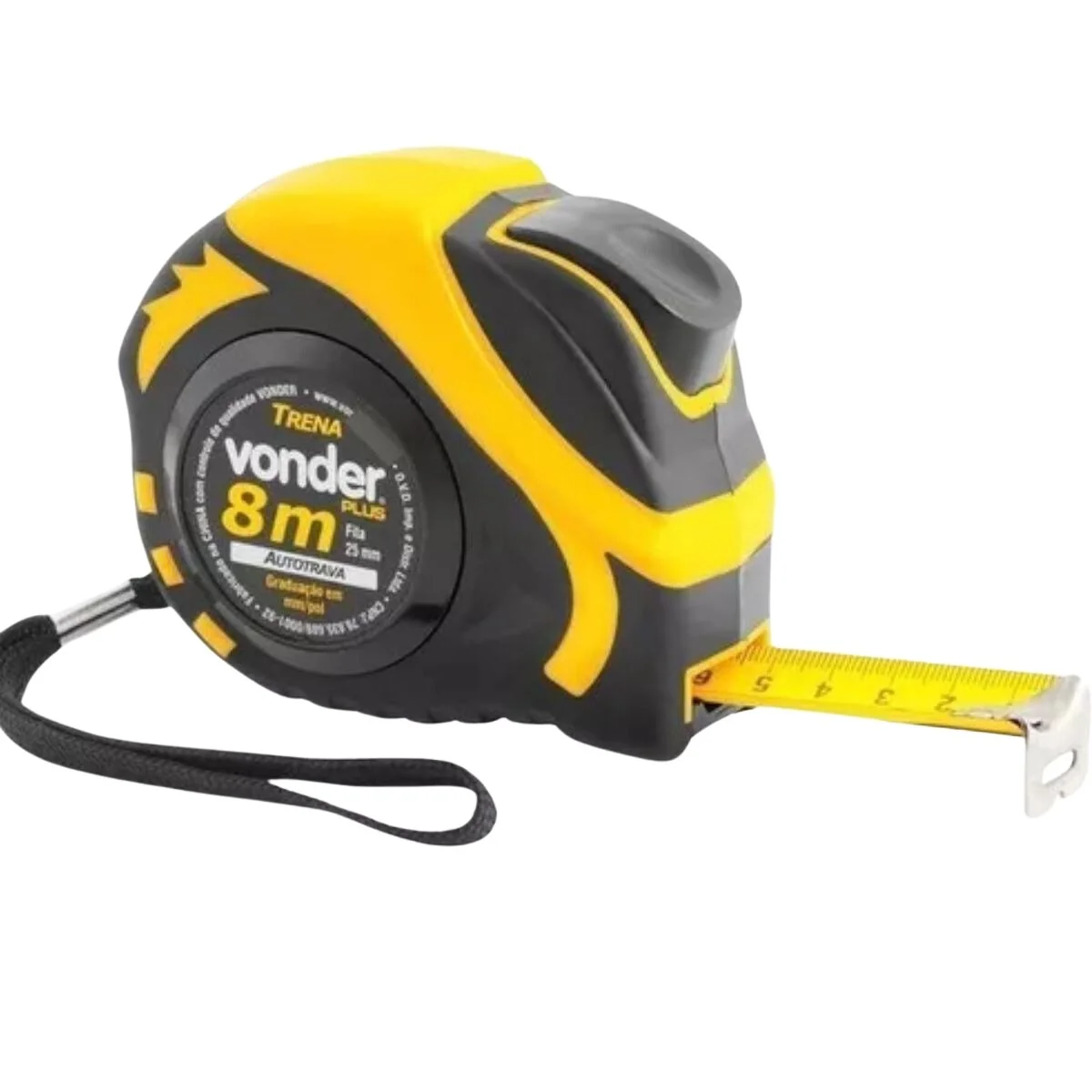 Trena Aço (q) 8m X 25mm Auto Trava Vd Pl