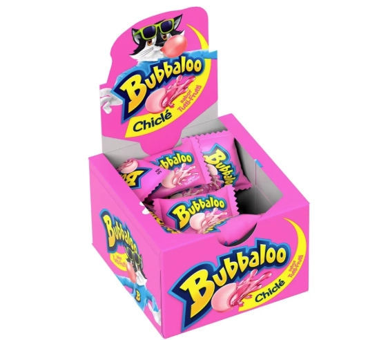 Chiclete Tutti Frutti Bubbaloo Caixa 300g 60 Unidades