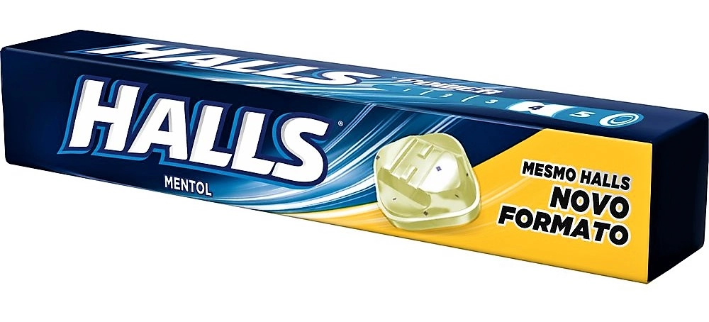 Bala Mentol Halls Pacote 34g