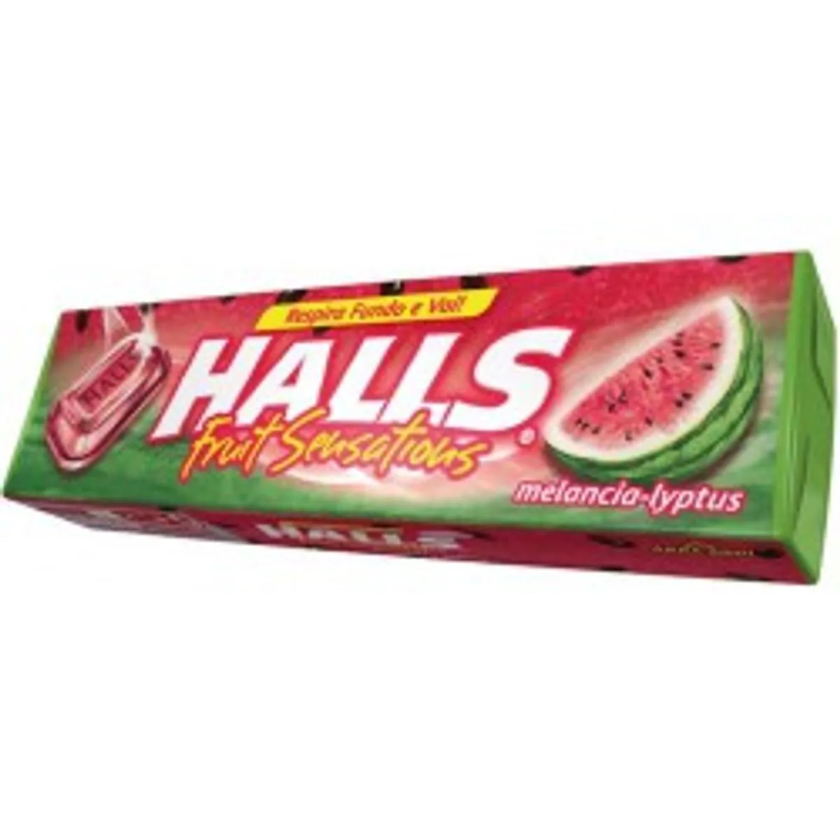 Bala Melancia Halls Pacote 34g