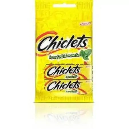 Chiclets Hortelã 3 Unidades