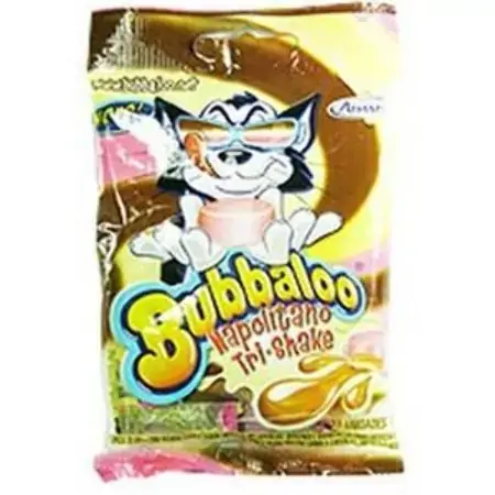 Bubbaloo Napolitano 10 Unidades Tri Shake