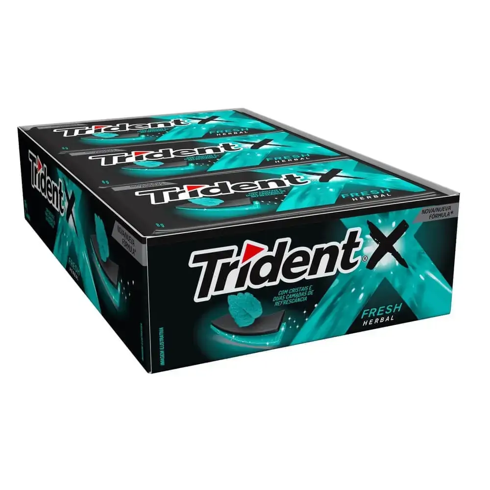 Chicle Trident Herbal Fresh 21unidade X 8,5g