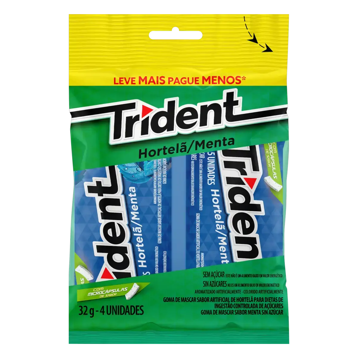 Chiclete Trident C/4 Unidade Hortela