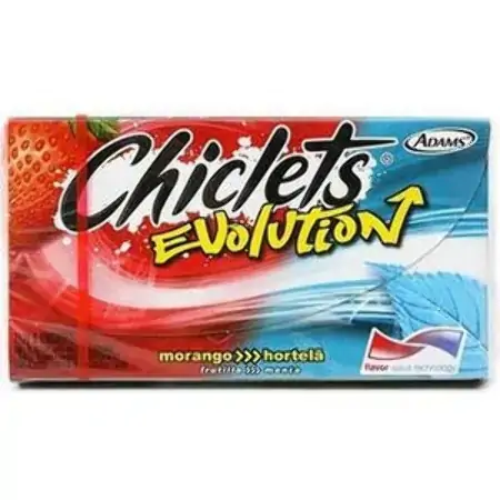 Chiclets Morango E Hortelã Evolution