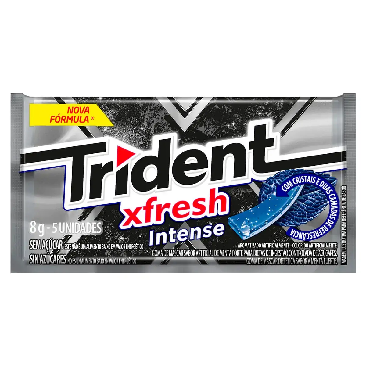 Chicle Trident Fresh Intense 21unidade X 8,5g