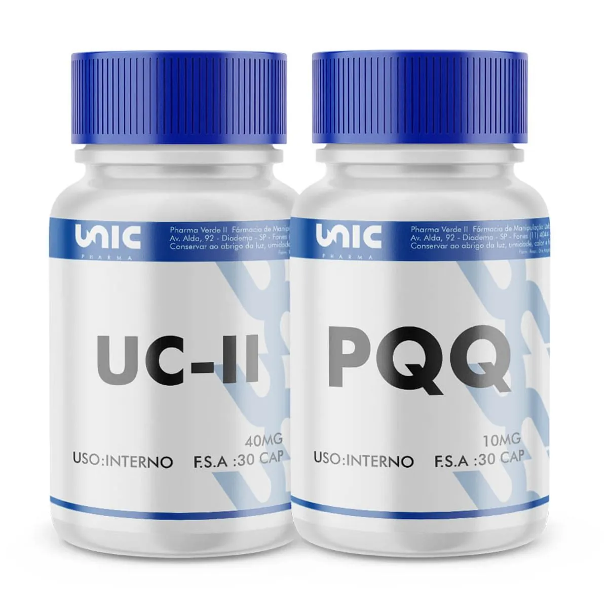 Kit colageno tipo 2 (UC2) 30caps + pqq (Pirroloquinolina quinona) 10mg 30Caps