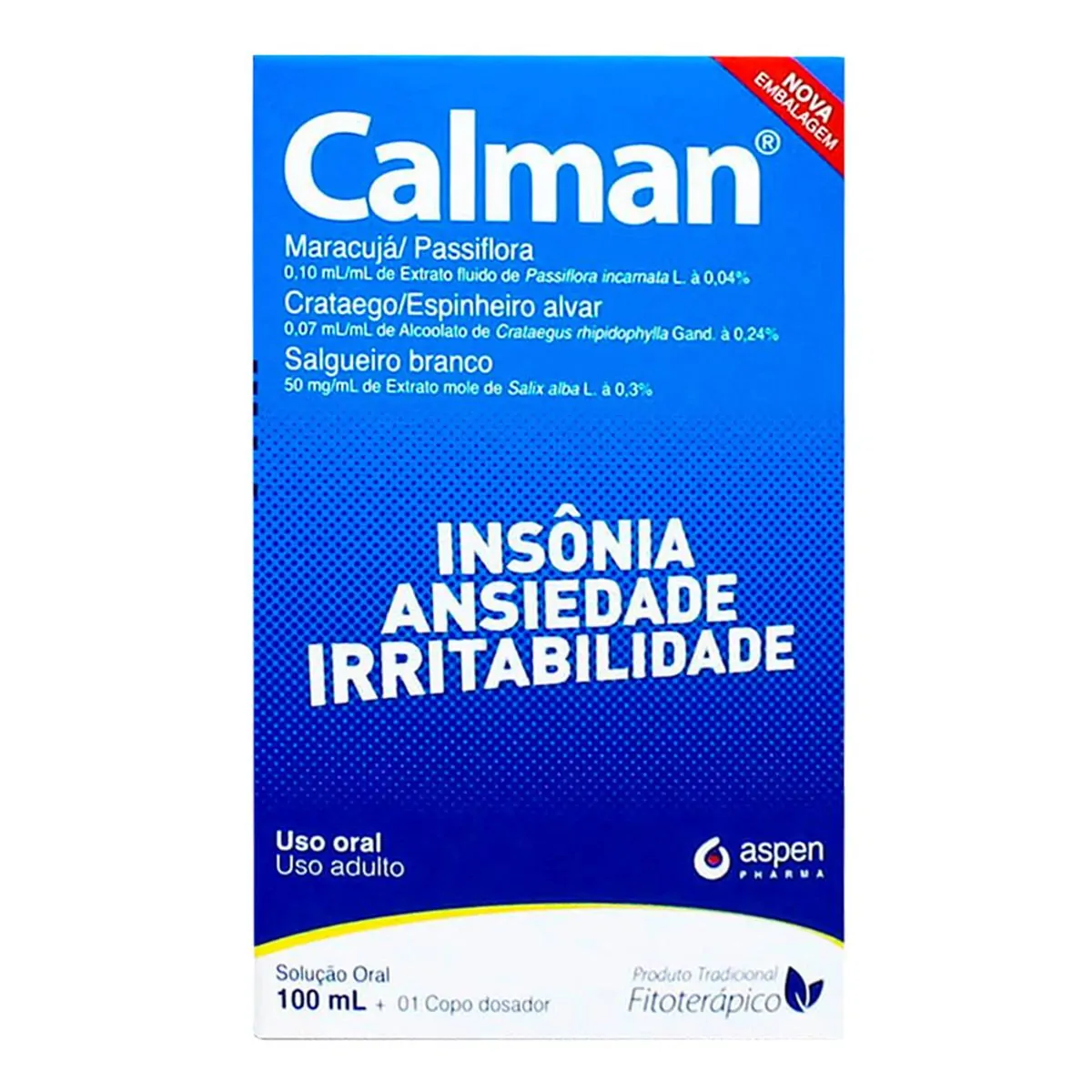 Calman Aspen Pharma Caixa 100ml Copo Dosador