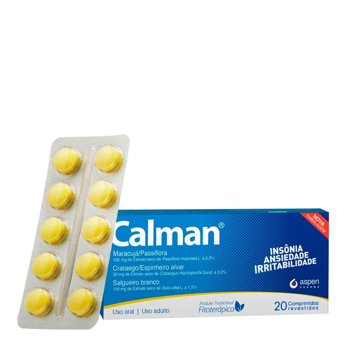 Calmam com 20 comprimidos