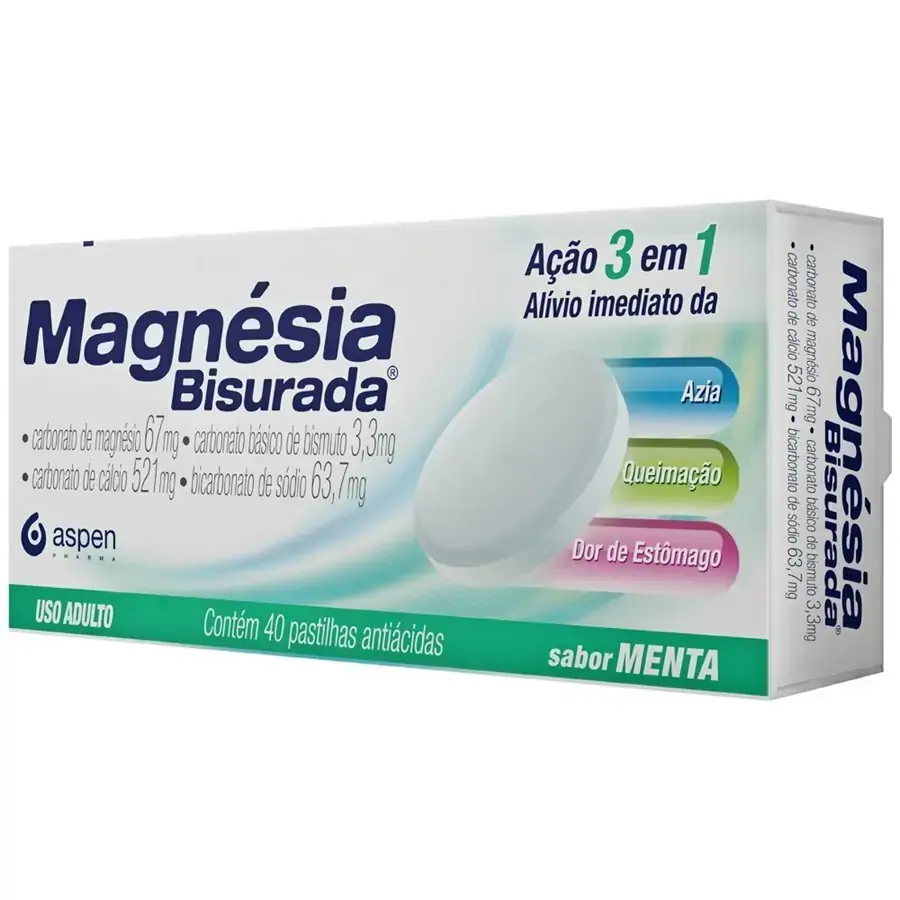Magnesia Bisurada 63,70 521,0 67,0 3,30mg Past Ct Bl Inc X 4