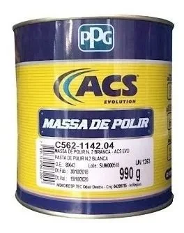 Massa De Polir N.02 Solvente 990g Coral Ppg Acs - Autocolor