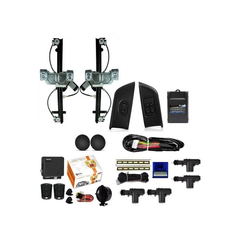 Kit do Vidro Elétrico Dianteiro CHEVROLET - GM JOY/ONIX 4 Portas Cinza - TRAGIAL PAKVGMSE049