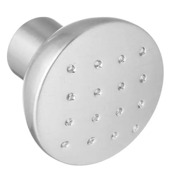 Puxador para Móveis 28mm Zamac e Vidro Cromado Acetinado Prata Italy Line