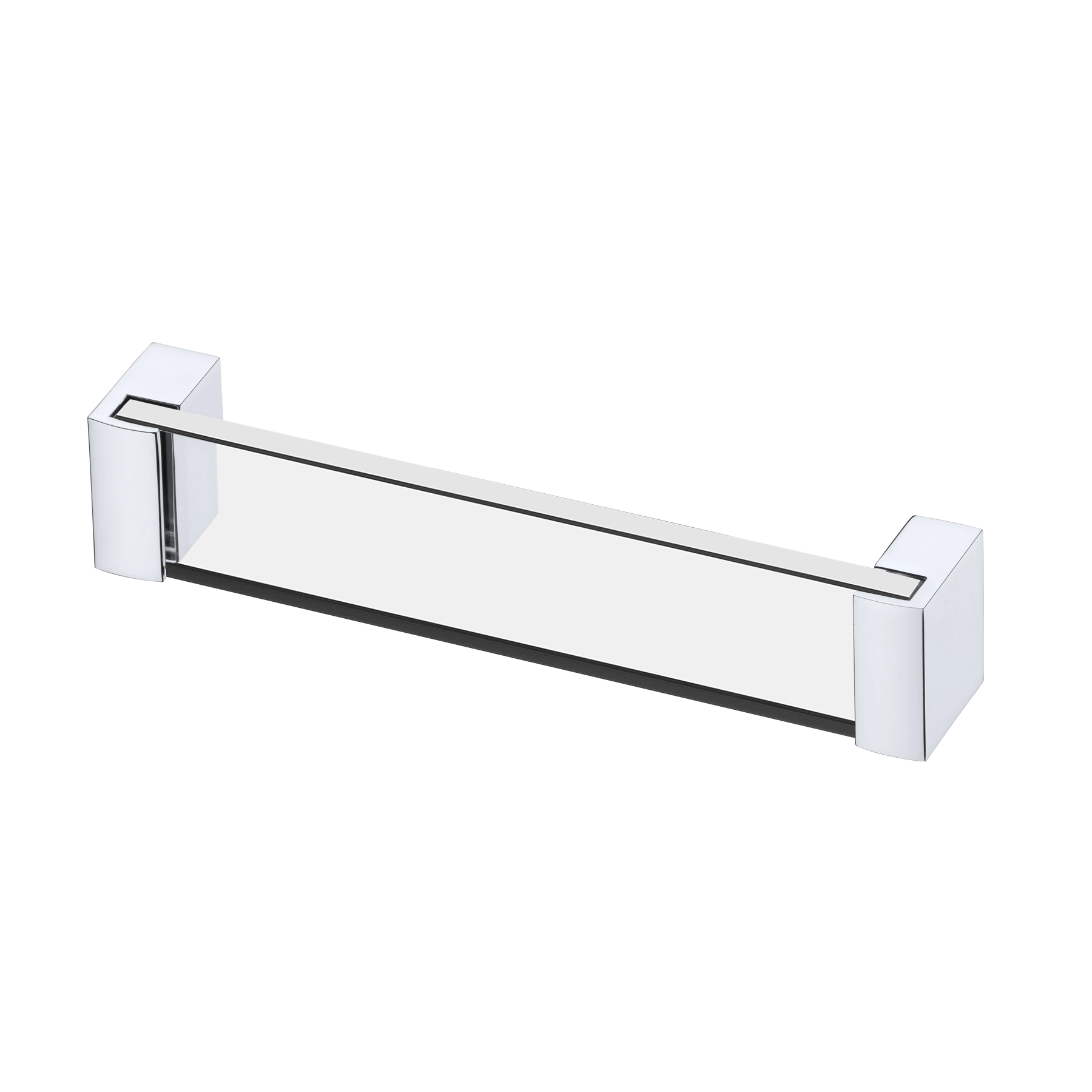 Puxador para Móveis Vidro e Zamac Transparente 160mm