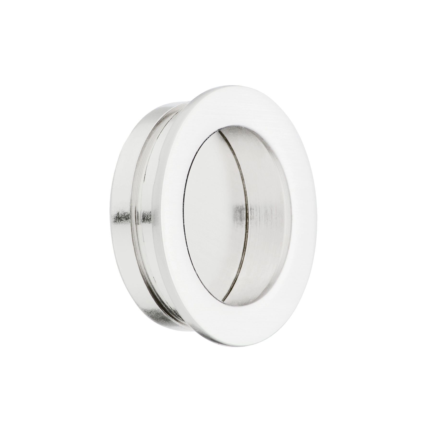 Puxador para Móveis Embutir Zamac 42mm Cromado 1 peça