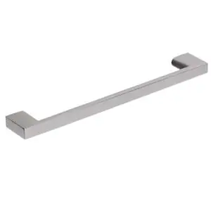 Puxador para Móveis 128mm Zamac Cromado Acetinado Prata Italy Line