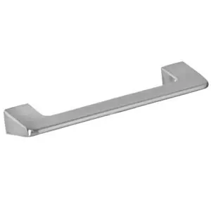 Puxador para Móveis 128mm Zamac Cromado Acetinado Prata Italy Line