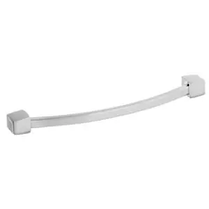 Puxador para Móveis 192mm Zamac Cromado Acetinado Prata Italy Line