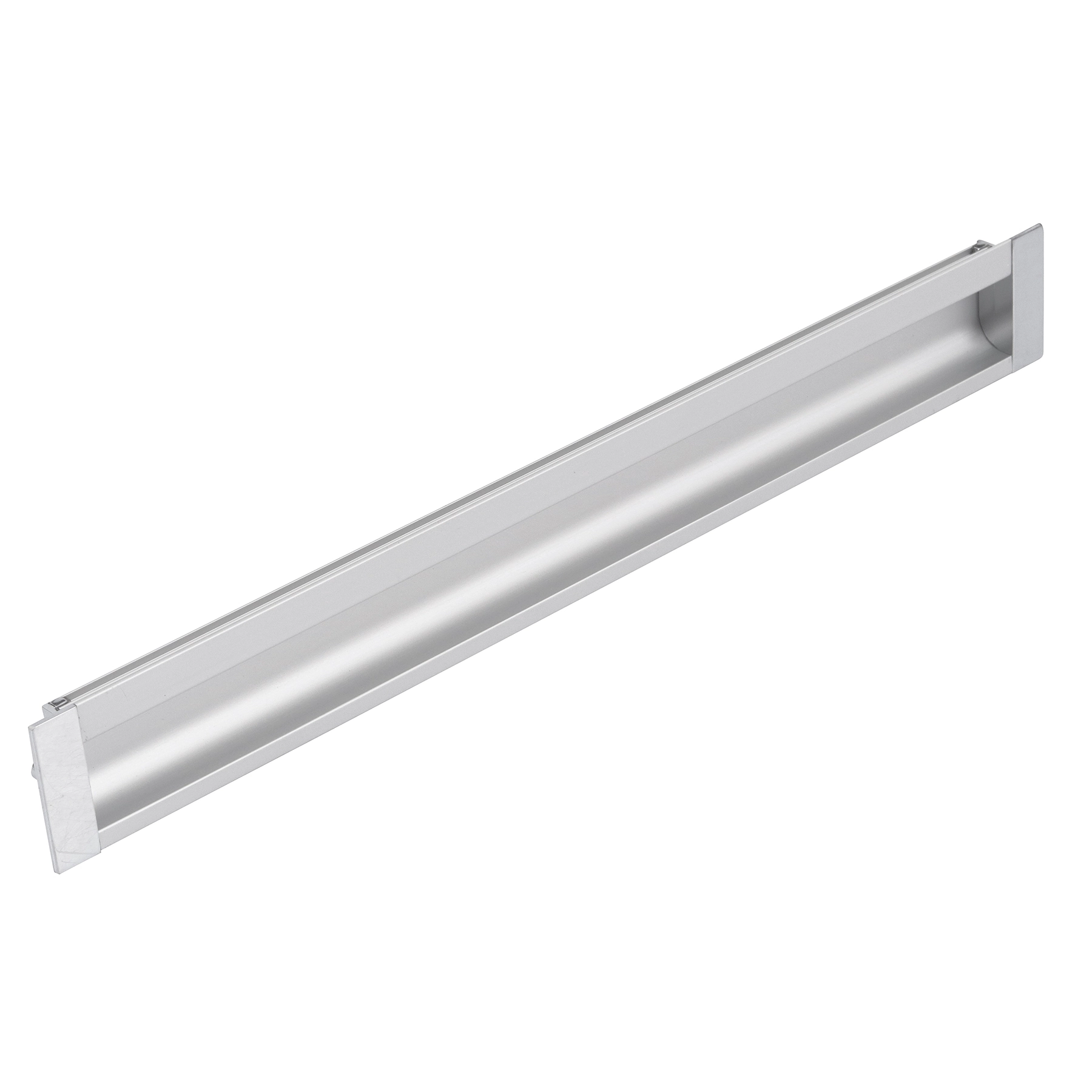Puxador para Móveis Embutir Alumínio 288mm Anodizado 1 peça
