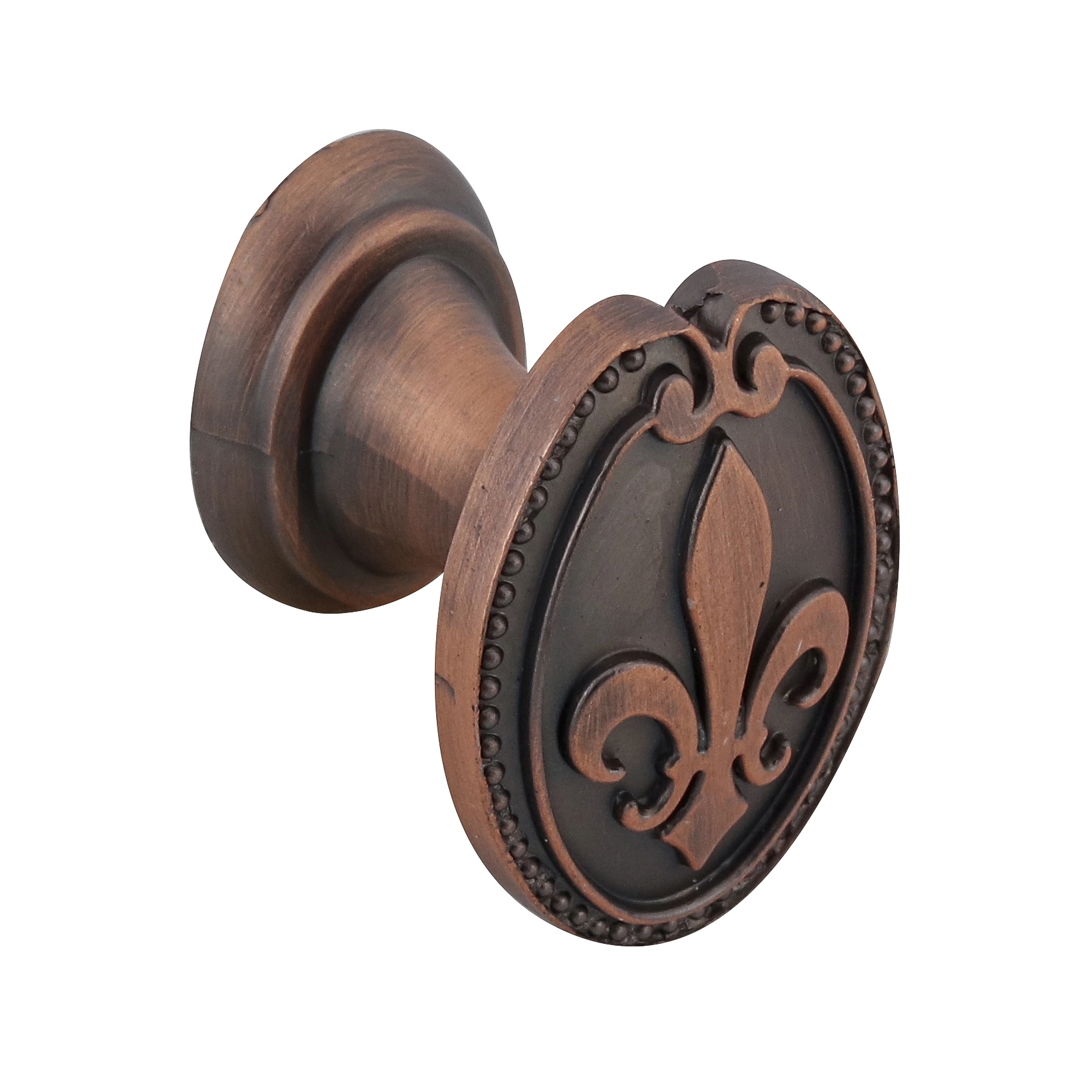 Puxador para Móveis Sobrepor Zamac 33mm Cobre Antigo 1 peça