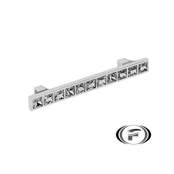 Puxador Cristal Il4410 Cromado 160mm Italy Line
