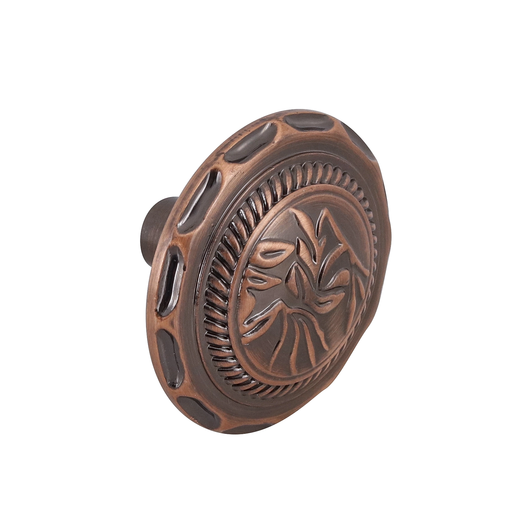 Puxador para Móveis Sobrepor Zamac 34mm Cobre 1 peça