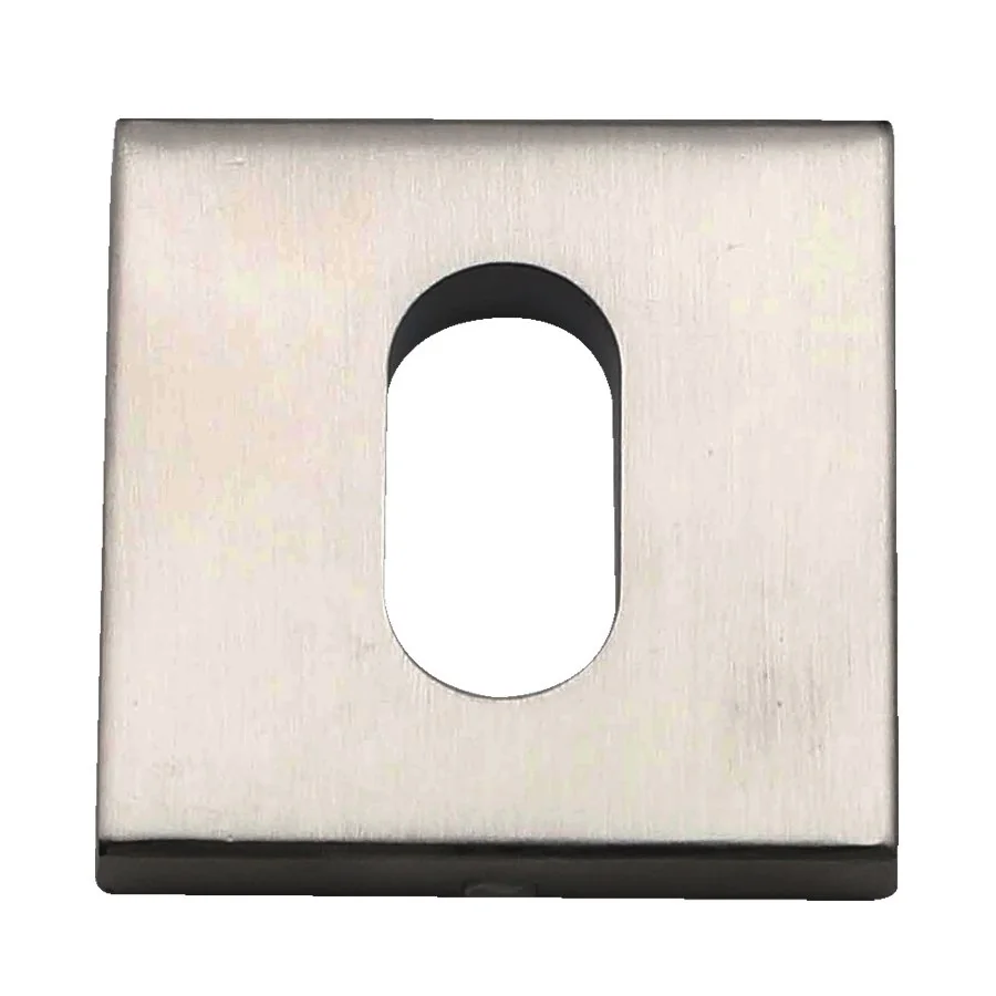 Roseta Quadrada Para Fechadura Inox Escovado Italy Line - Il210-ae Escovado - 50mm