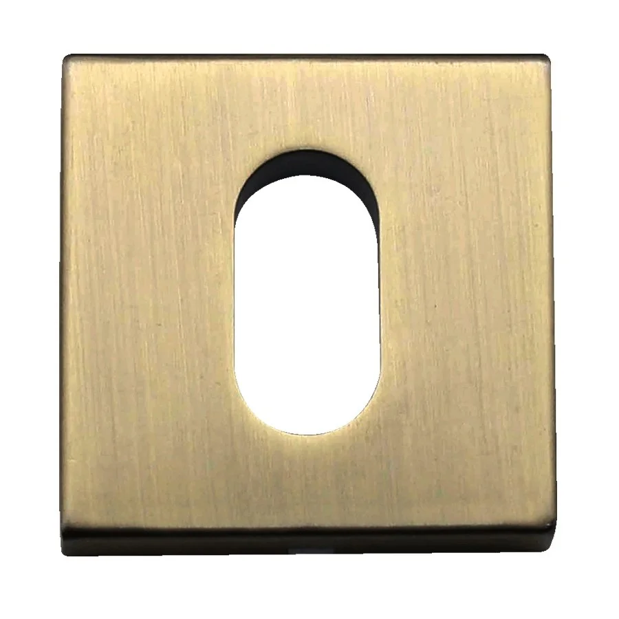 Roseta Quadrada Para Fechadura Inox Antique Italy Line - Il210-an Antique - 50mm
