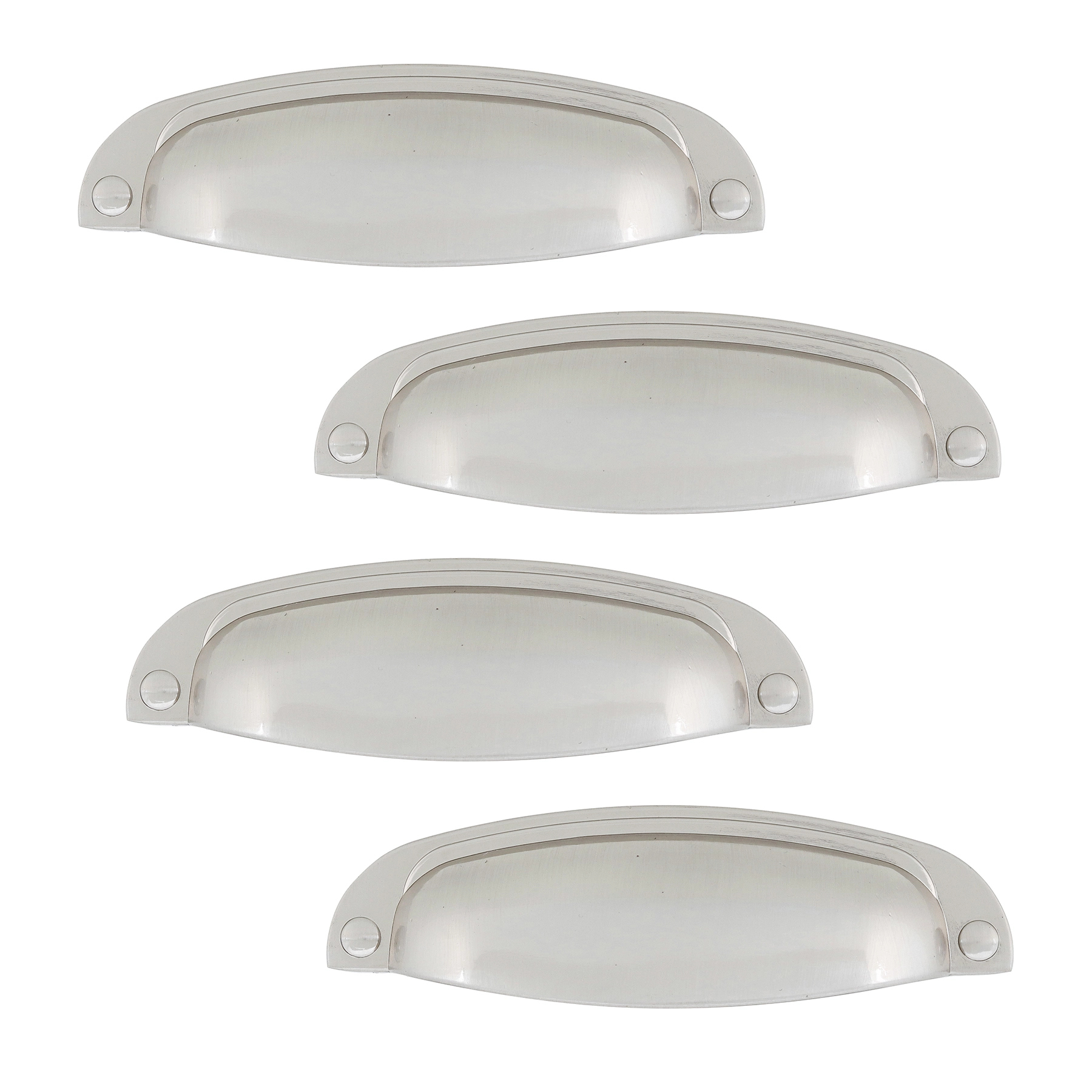 Kit de Puxadores Para Móveis Zamac 96mm Escovado Italy Line