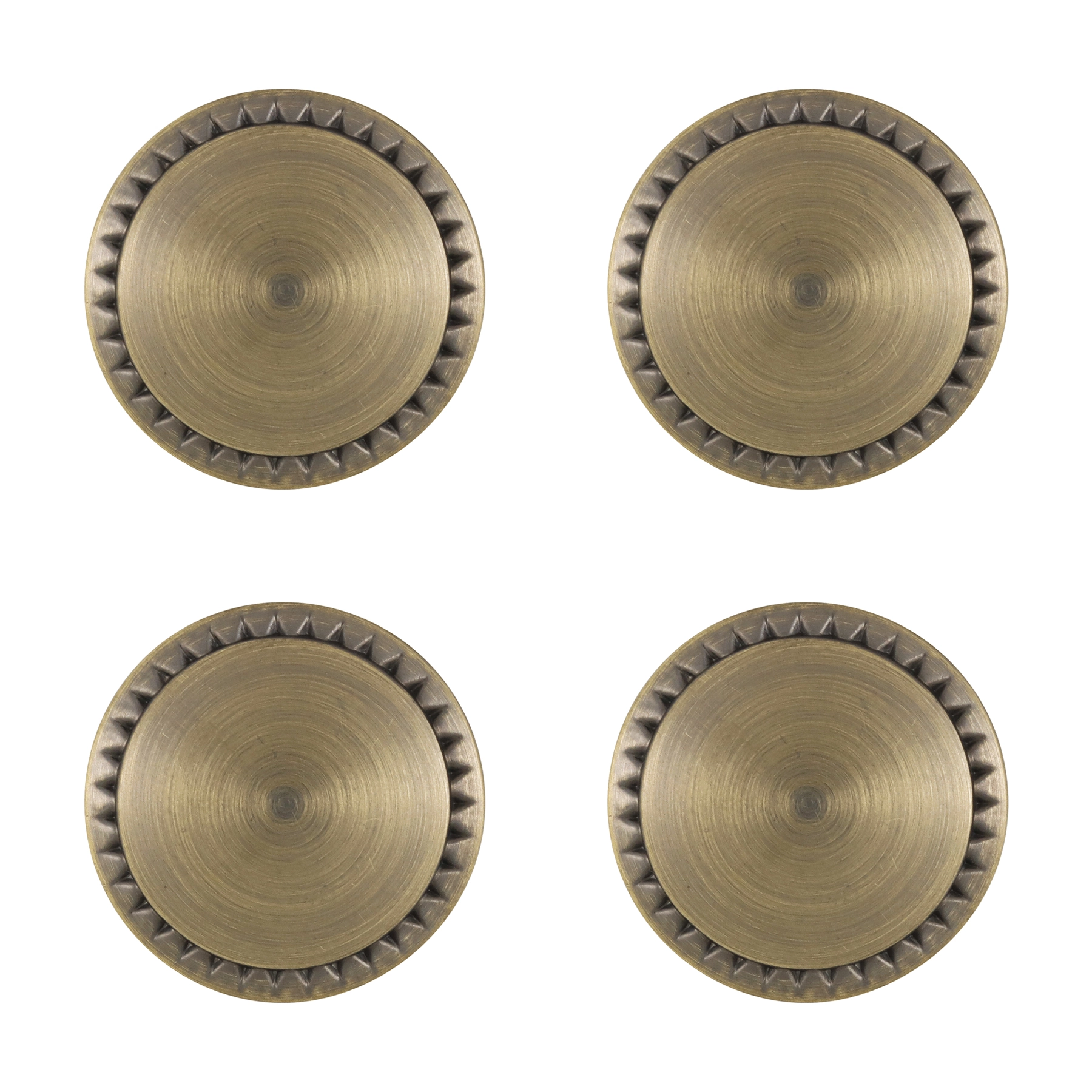 Kit de Puxadores para Móveis Zamac 31mm Cobre Italy Line