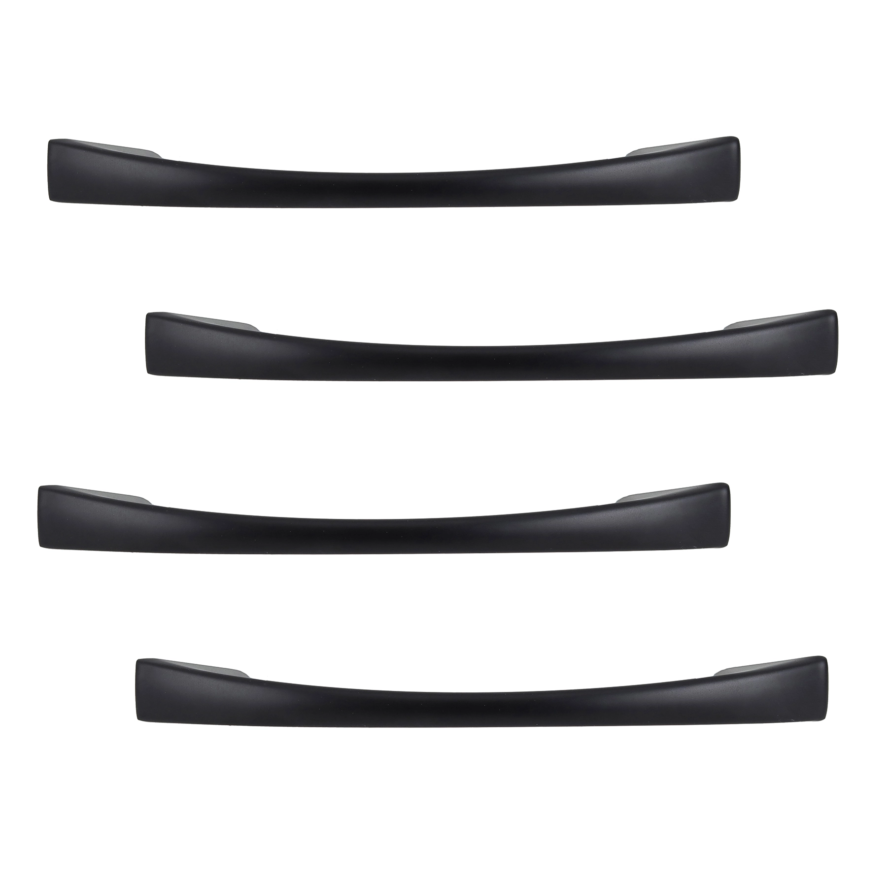 Kit de Puxadores Para Móveis Zamac 96mm Preto Italy Line