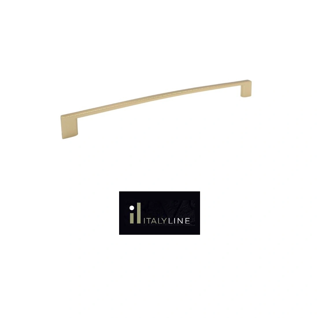 Puxador Dourado Fosco Il 950 Italy Line Metal 224mm C/ Parafusos