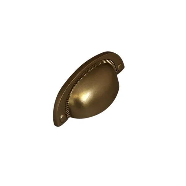 Puxador De Sobrepor Colonial Concha 222 64mm Recartilhado Italy Line