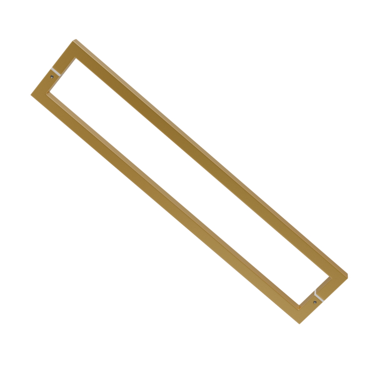Puxador Duplo Inox Para Porta Il4070 60cm (600mm) Dourado Matte Italy Line
