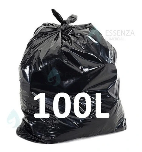 Saco De Lixo 100 Litros Reforçado 100 Unidades 0,10