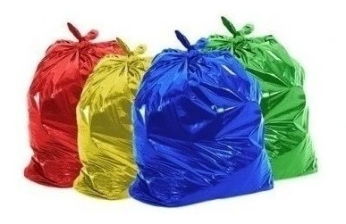 Saco De Lixo 20 Litros Colorido 4 Pacotes Com 100un De Cada