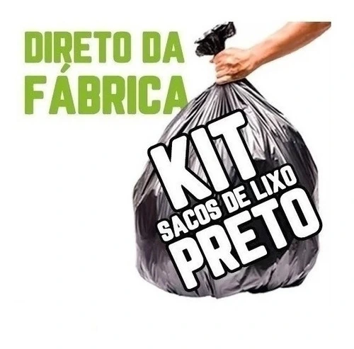 Kit 3 Saco De Lixo 100l + 3 Sacos 60 Litros