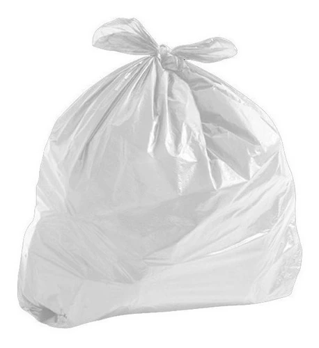 Sacos Para Lixo 100un De 100un Litros Branco Leitoso