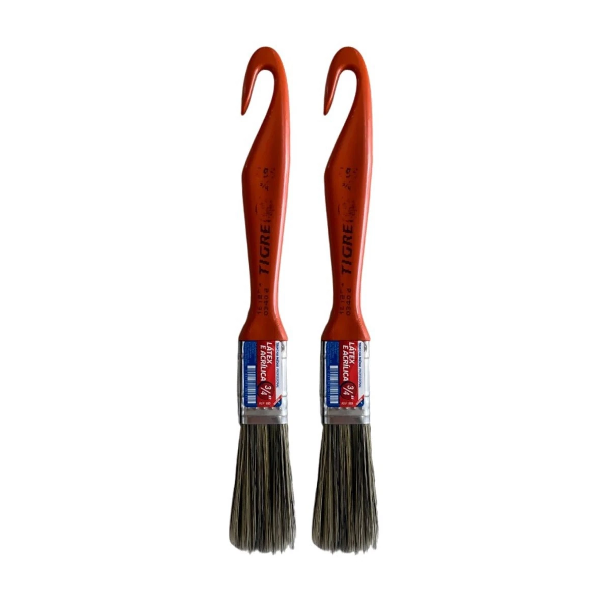 Kit 2 Trincha Pincel P/ Pintura Látex Acrílica 3/4 Tigre