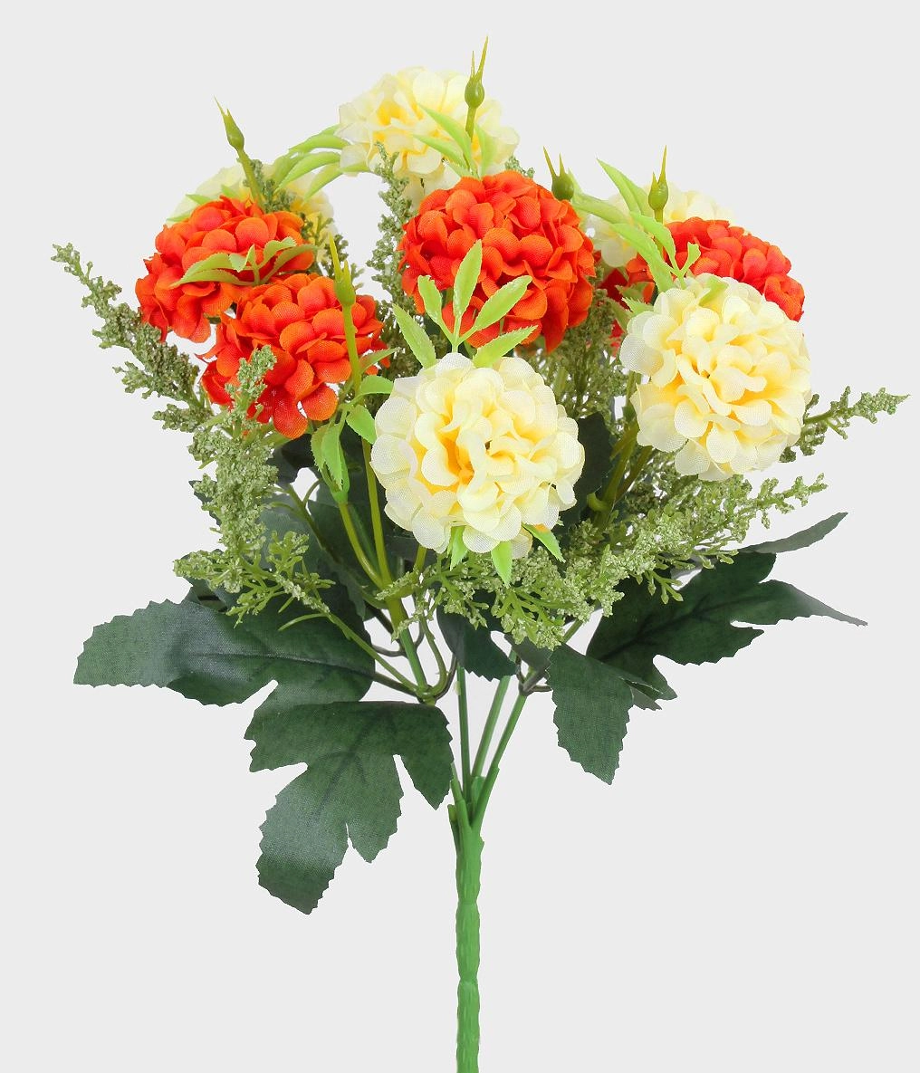Bq Crisantemo X10 Com Complementos Laranja