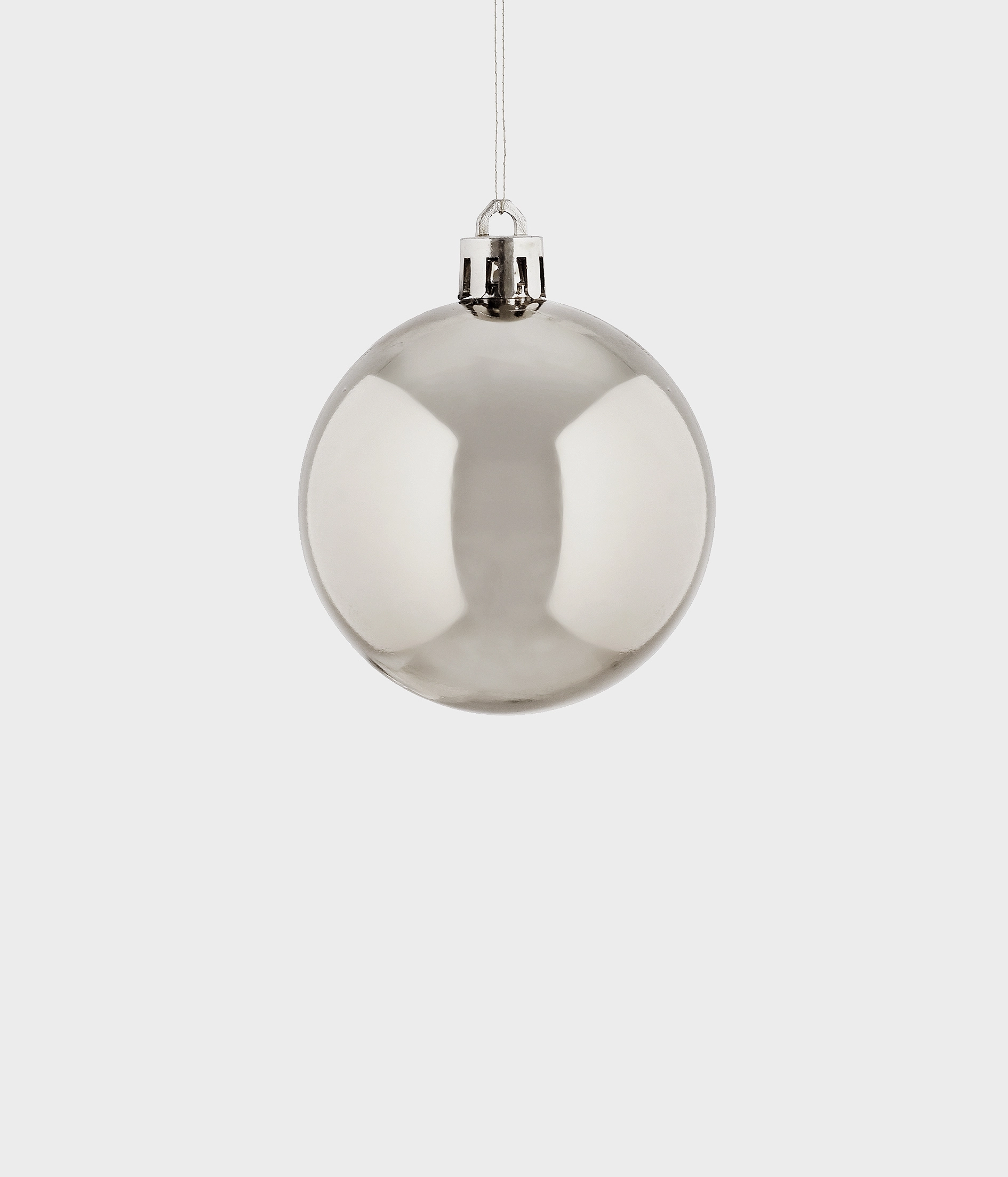 Bola Natal Prata 6cm 6un 38329 151 Grillo