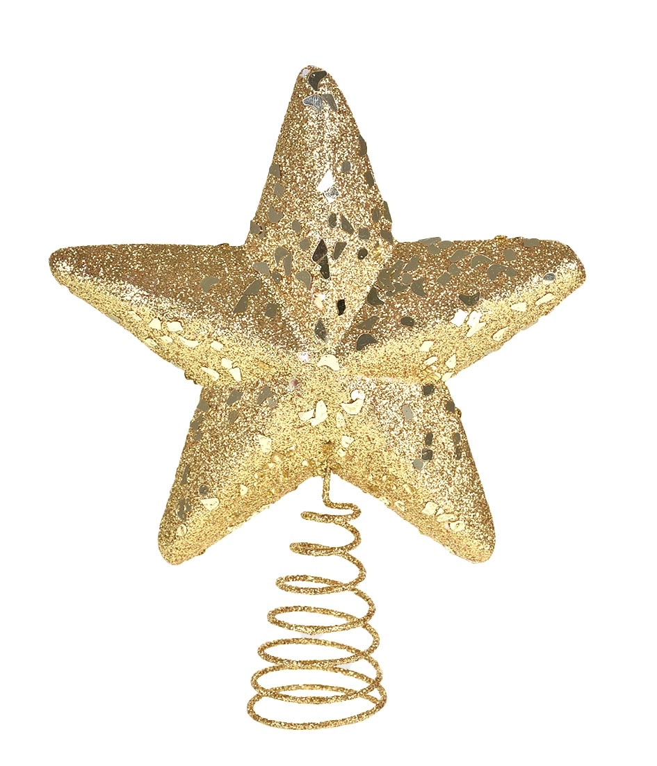 Estrela Topo Arvore 20cm Dourado
