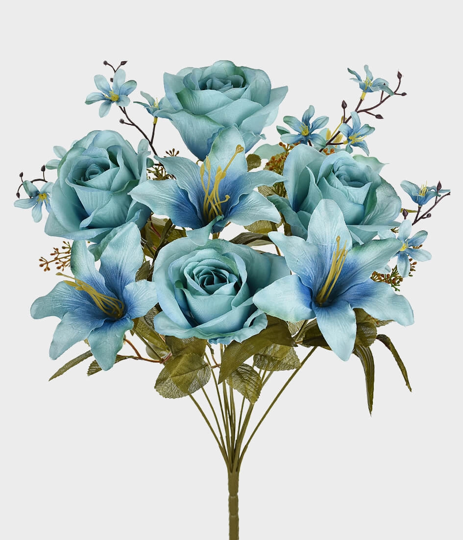 Bq Rosa E Lirio X12 Azul Ref.44993 001 Grillo