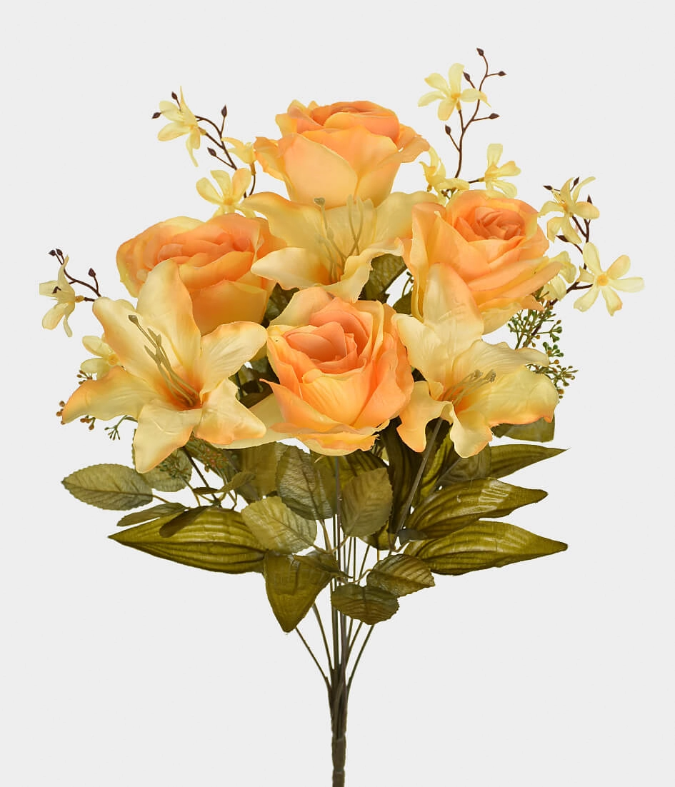 Bq Rosa E Lirio X12 Amarelo Ref.44993 005 Grillo