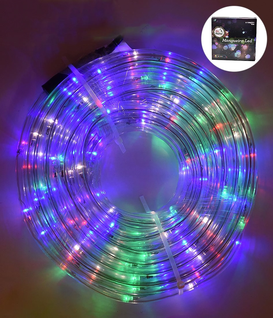 Mangueira Led 127v Seq Colorida 10m