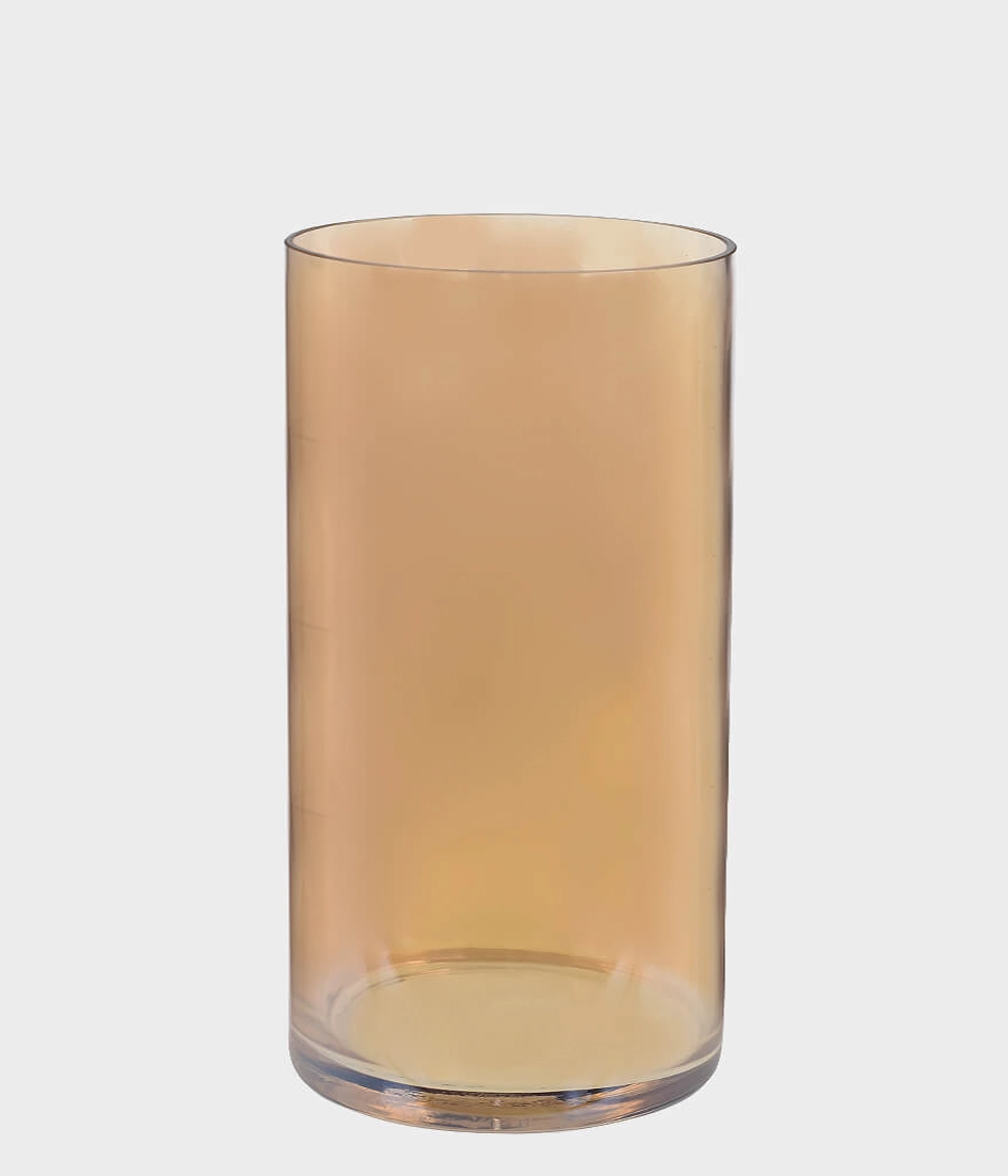 Vaso Vidro Tubo Marrom 48942 152 Grillo