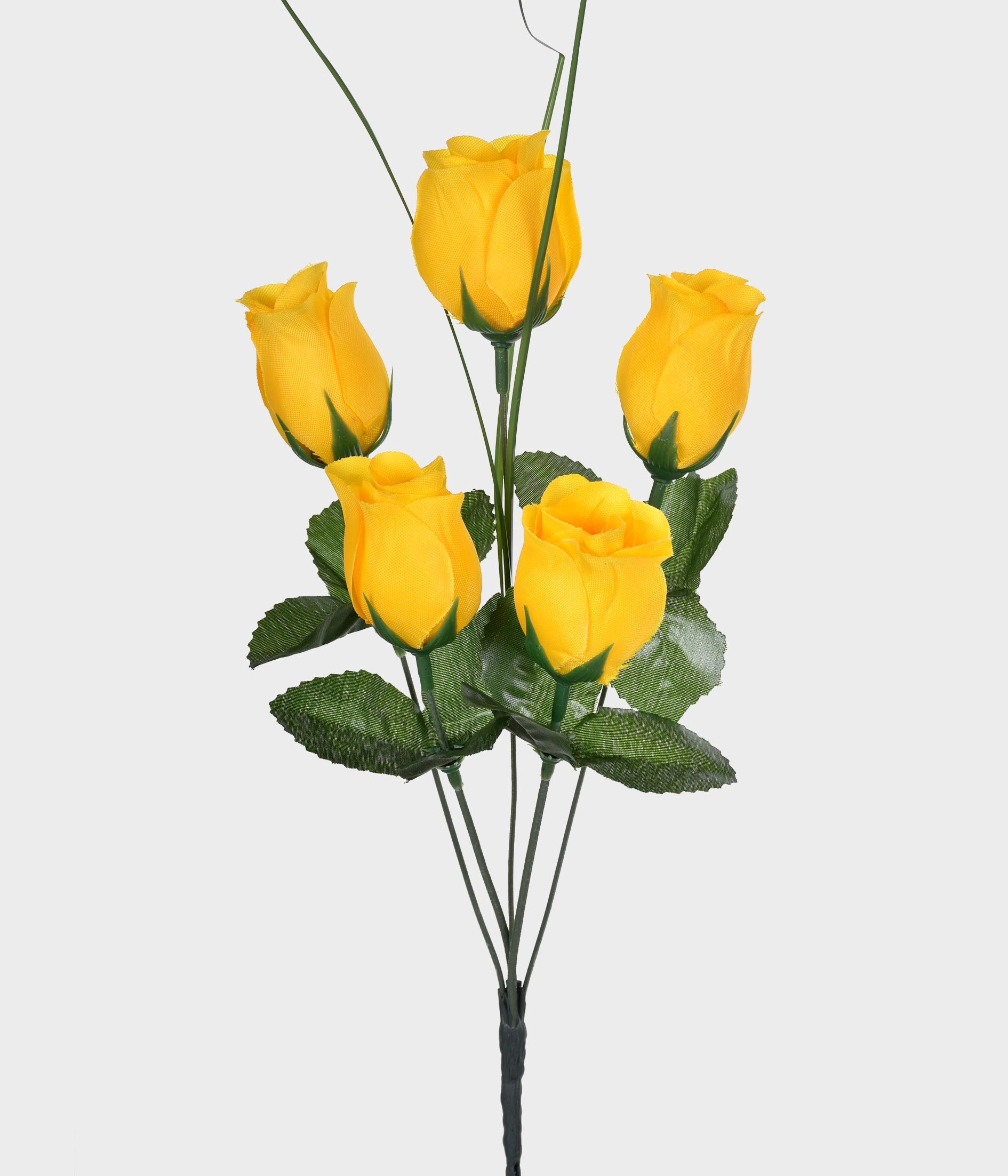 Bq.botao Rosa X5 Cetim Amarelo 1un 1un
