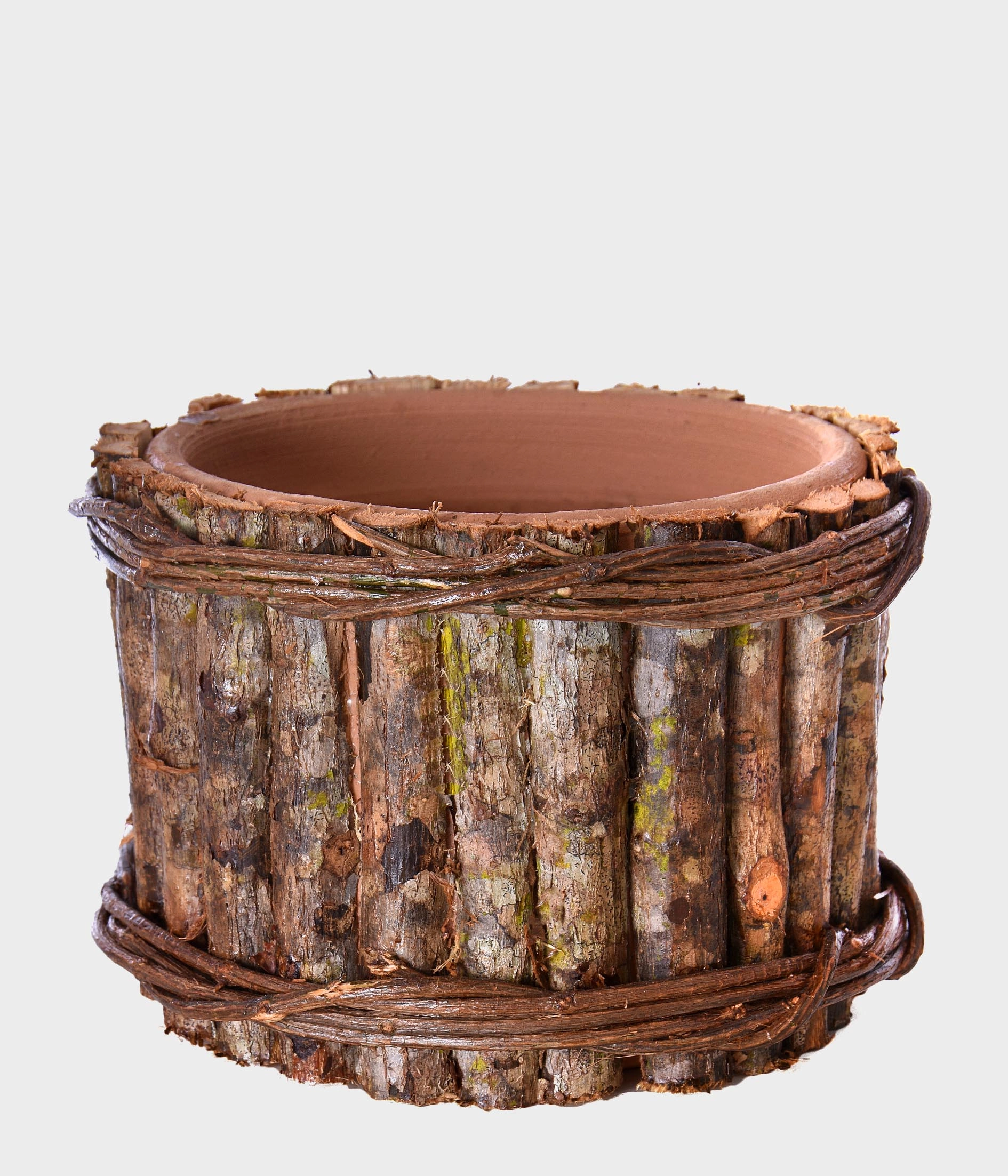 Vaso Ceram Mad Rustico G 16x10,5cm Mr Ref