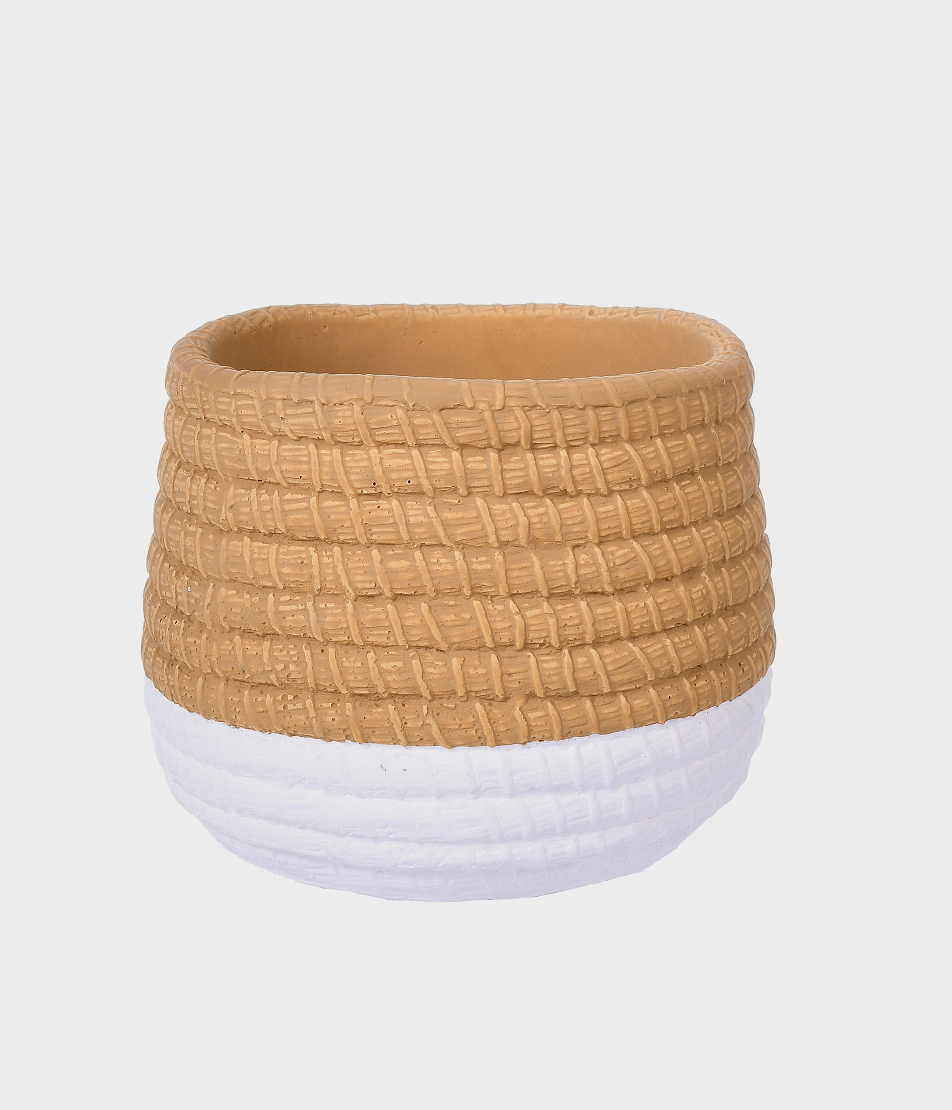 Vaso Ceramica Navy Rustico Branco 51955 008 Grillo