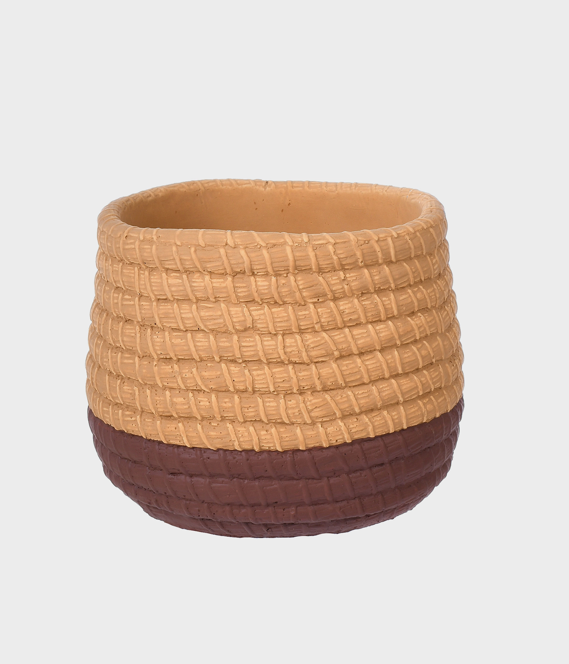 Vaso Ceramica Navy Rustico Marron 51955 102 Grillo